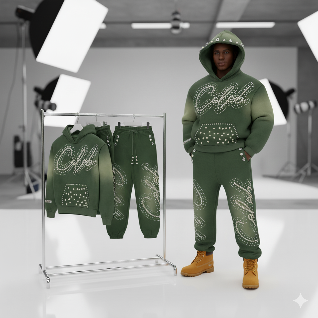 CELEB " OLIVE GREEN " 2 PC set