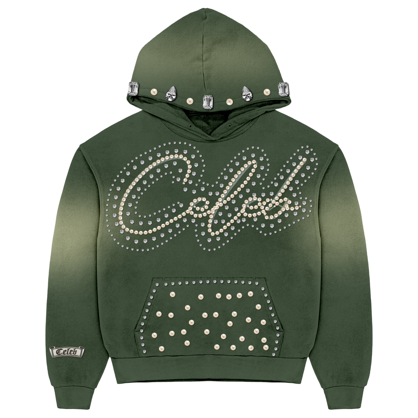 CELEB " OLIVE" GREEN HOODIE
