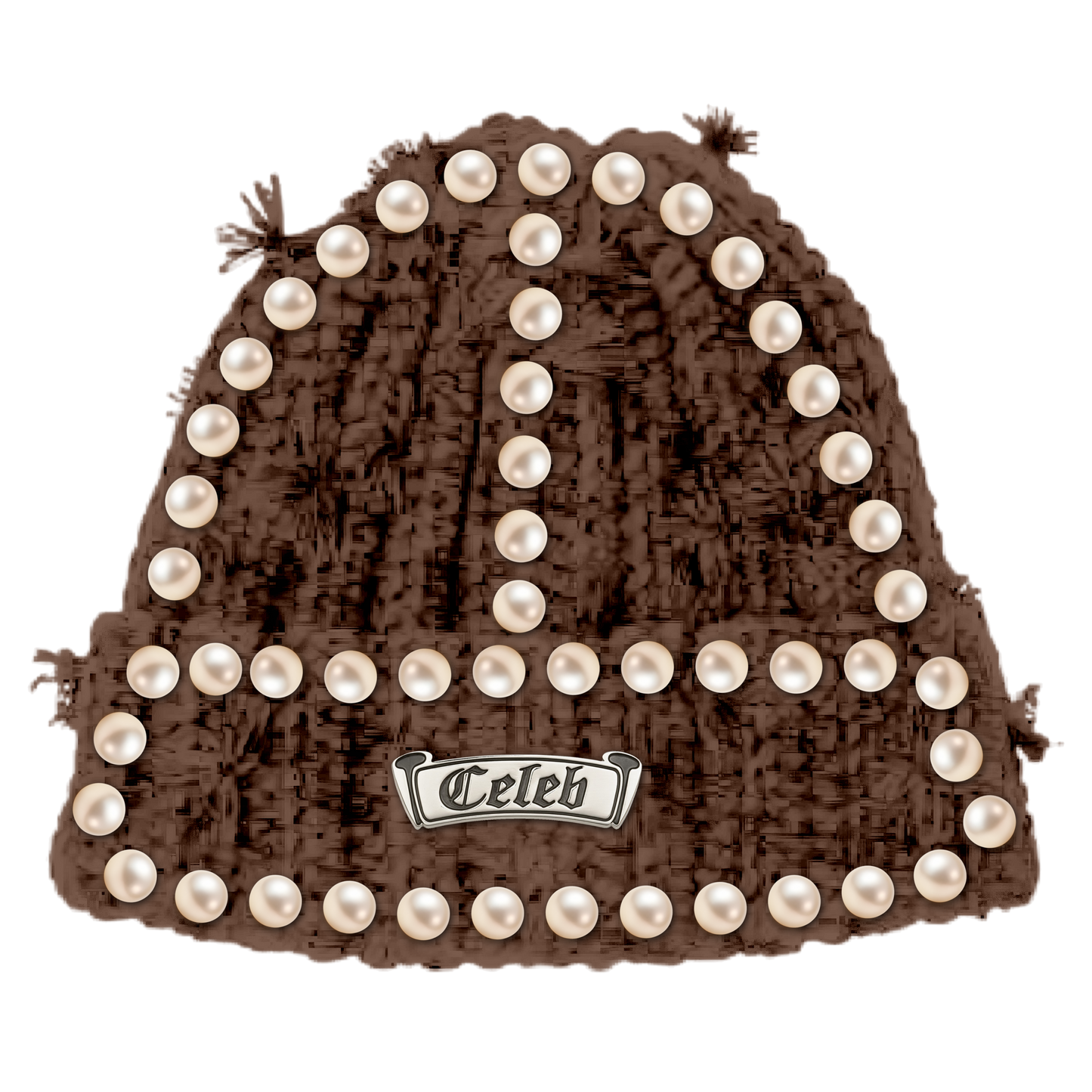 CELEB " BROWN PEARL " BEANIE