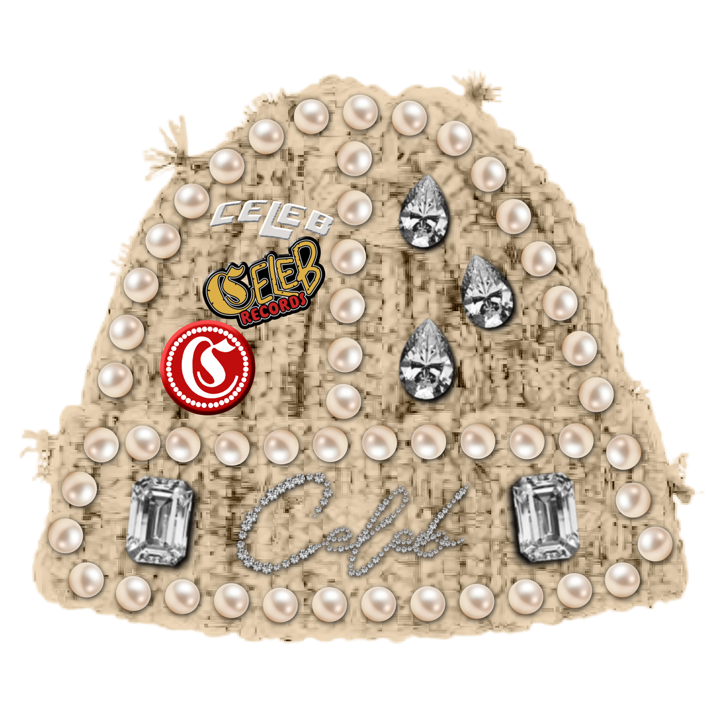 CELEB " TAN PEARL " BEANIE