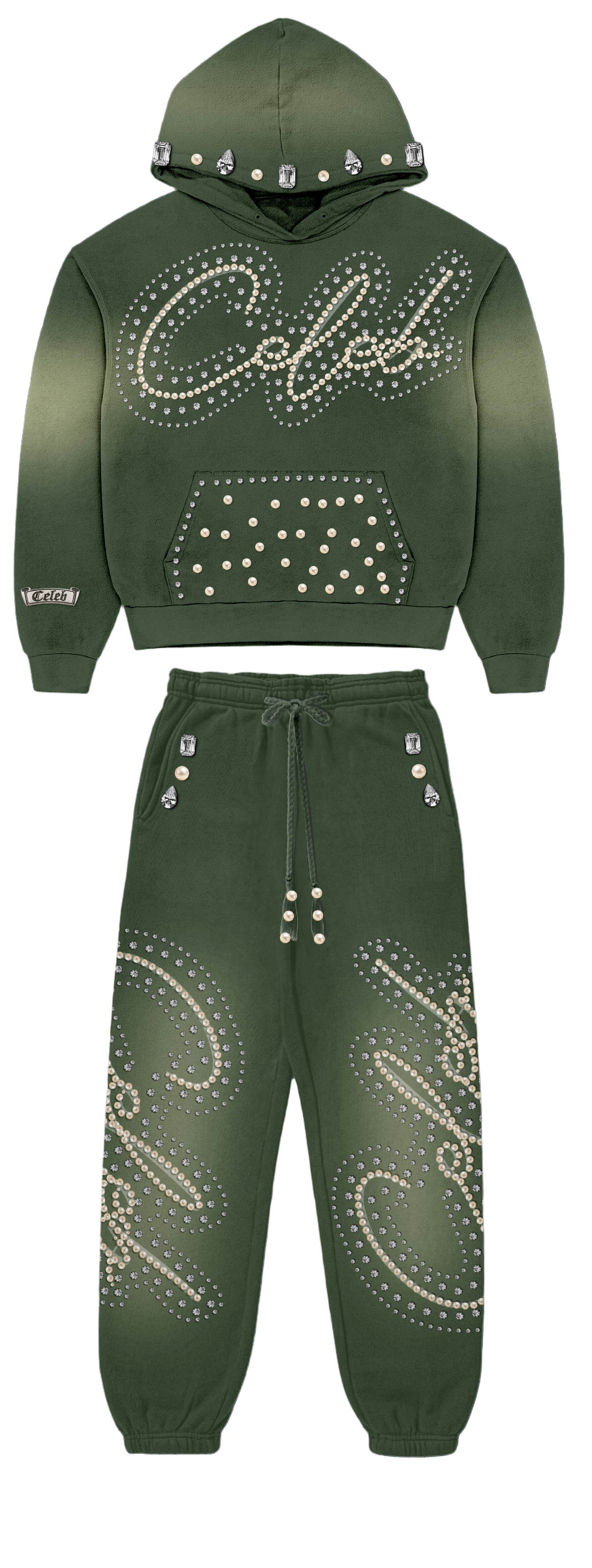 CELEB " OLIVE GREEN " 2 PC set